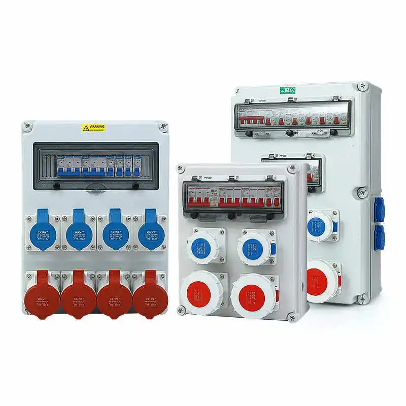 

Outdoor waterproof industrial socket box wall hanging construction site power supply maintenance distribution box