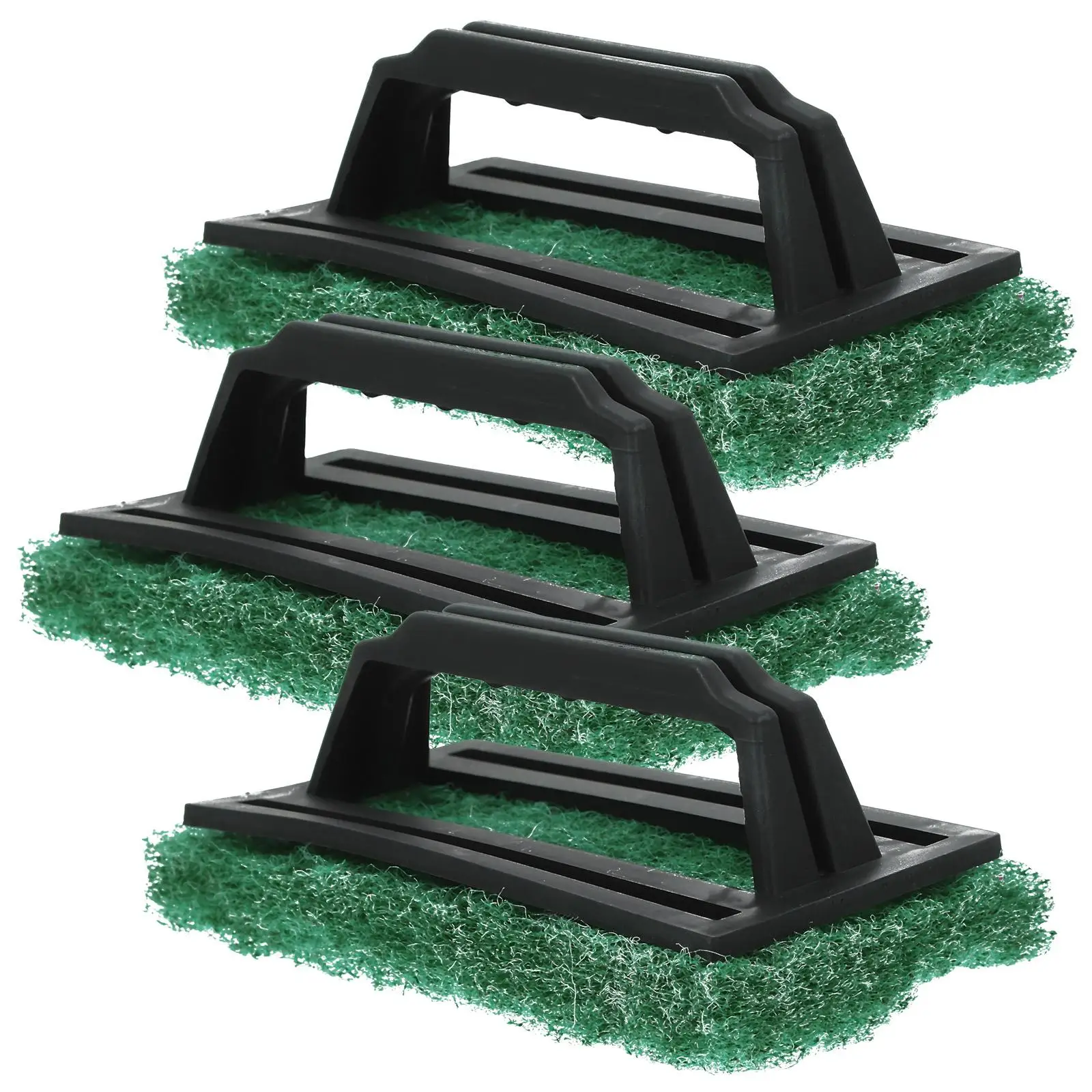3 Pcs Screen Cleaner Cleaning Brush Printing Tool Ink Remover Supplies Bath Wear Resistant Green Scrub