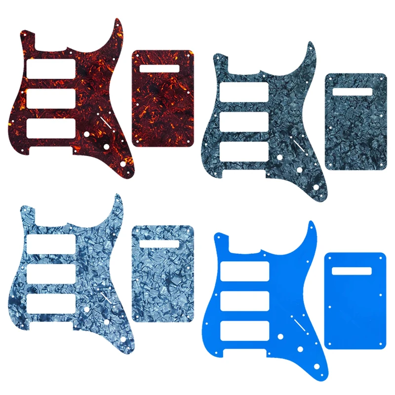 

Pleroo отличное качество, Запчасти 3 P90 Strat, накладки для гитары для США, 11 отверстий для винтов Strat 3 P90S, хамбакер и задняя пластина