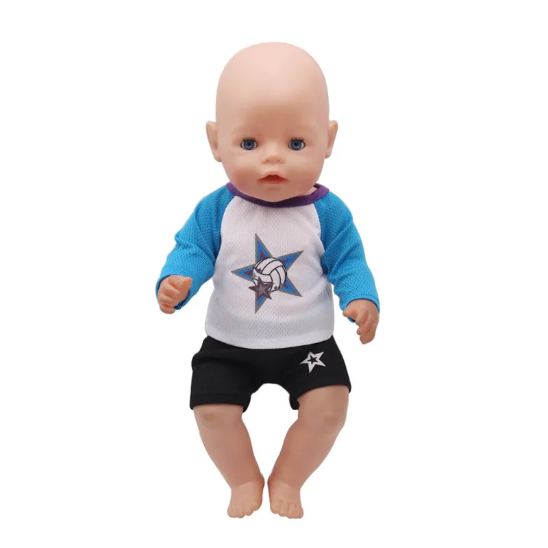 American Ours e Geração Baby Reborn Dolls, Basketball Jersey, American Doll Clothes, Acessórios, T-Shirt Esportiva, 43 cm, 18 Polegada