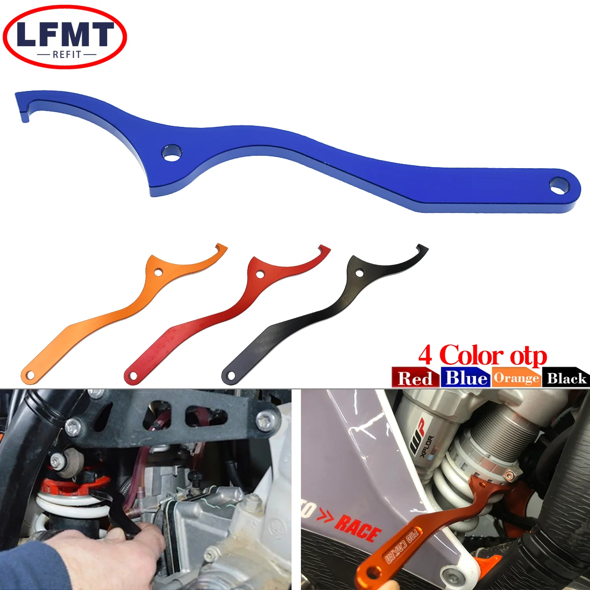 

Motorcycle CNC Rear Damping Shock Absorber Spanner Wrench Tool For Husqvarna TE FE TC FC TX FX For KTM SX SX-F XC XC-F EXC EXC-F