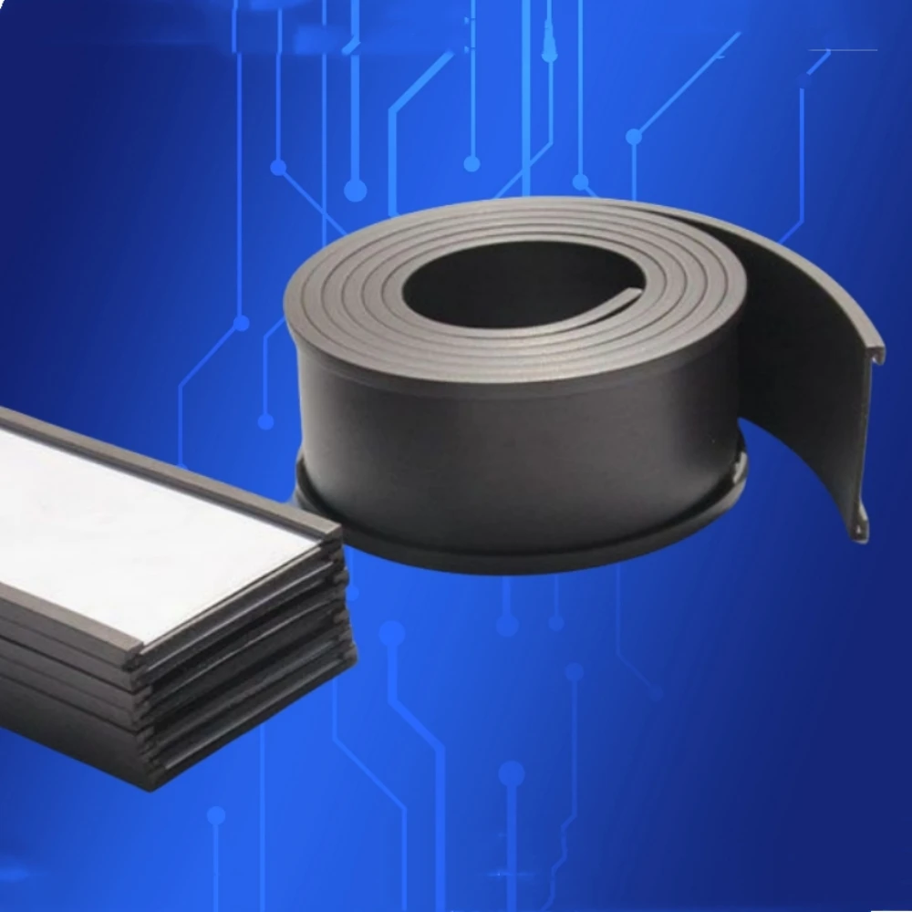 

1000mm Magnetic Label Holder Channel Plastic Magnet "C" Form Shape Rubber Magnetic Strip Extrusion Flexible Magnet Label Plastic