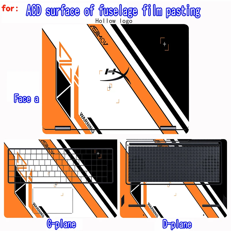 2026 For HP hyperomen 16-am/omen max 16-ah laptop body film hyperomen 15-ga shell film scratch-resistant skin protection film
