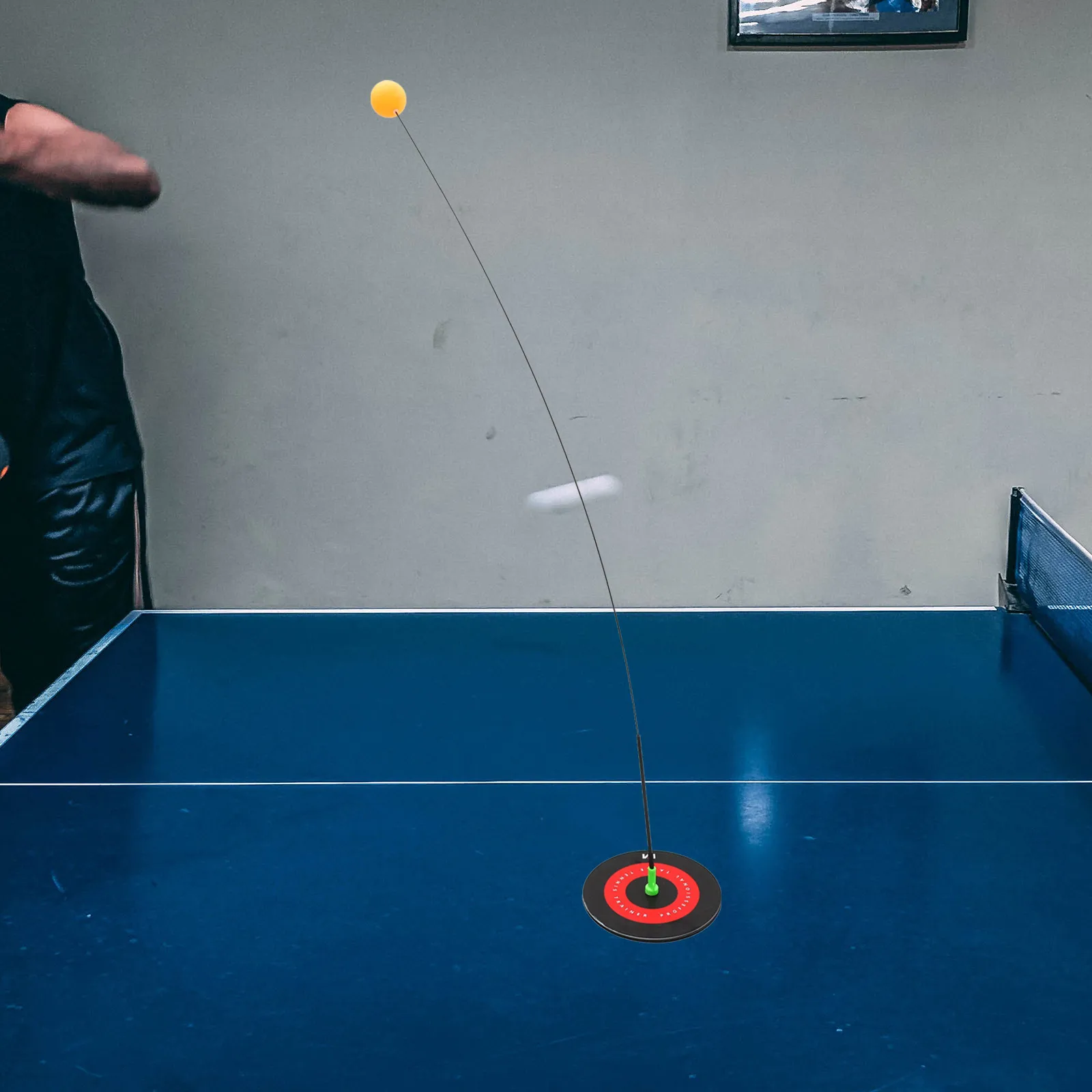 

1 Set Table Tennis Trainer Ping Pong Device Elastic Flexible Shaft 0.9m Racket Set for Beginner Rotation Mastery Indoor Outdoor