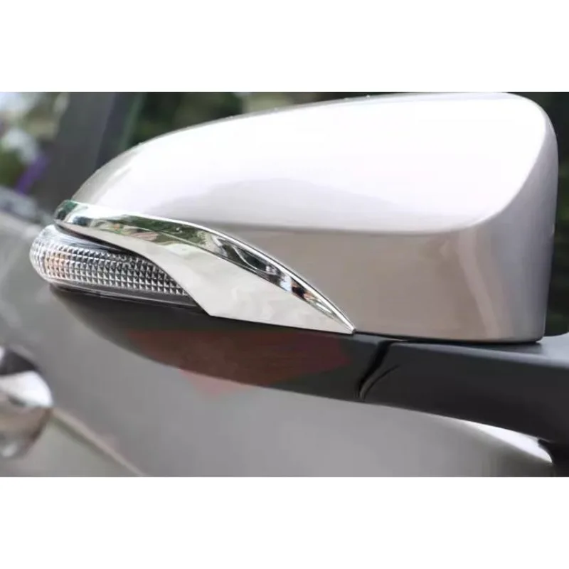 Car Chrome Rearview Mirror Strip Cover Decorate Frame Fit for Toyota Corolla Levin  2014 2015 2016 2017 2018