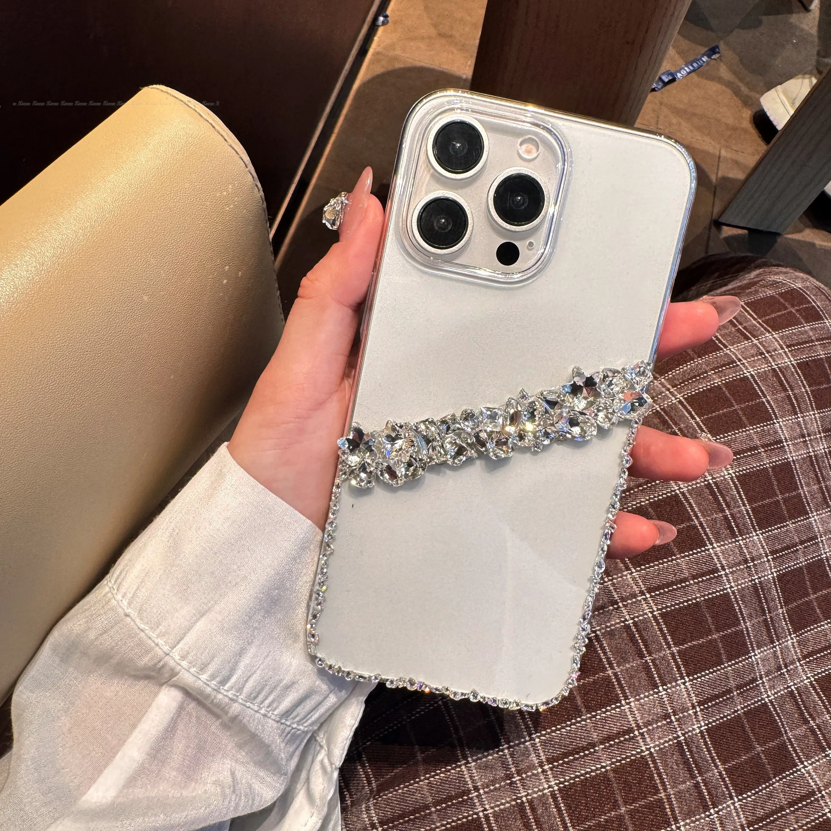 بريق فاخر متألق ل Redmi ملاحظة 7 8 9 9s 10 11 11T 11S 11E Pro Max 4G 5G بلينغ اليدوية الصلب PC الغطاء الخلفي جراب هاتف