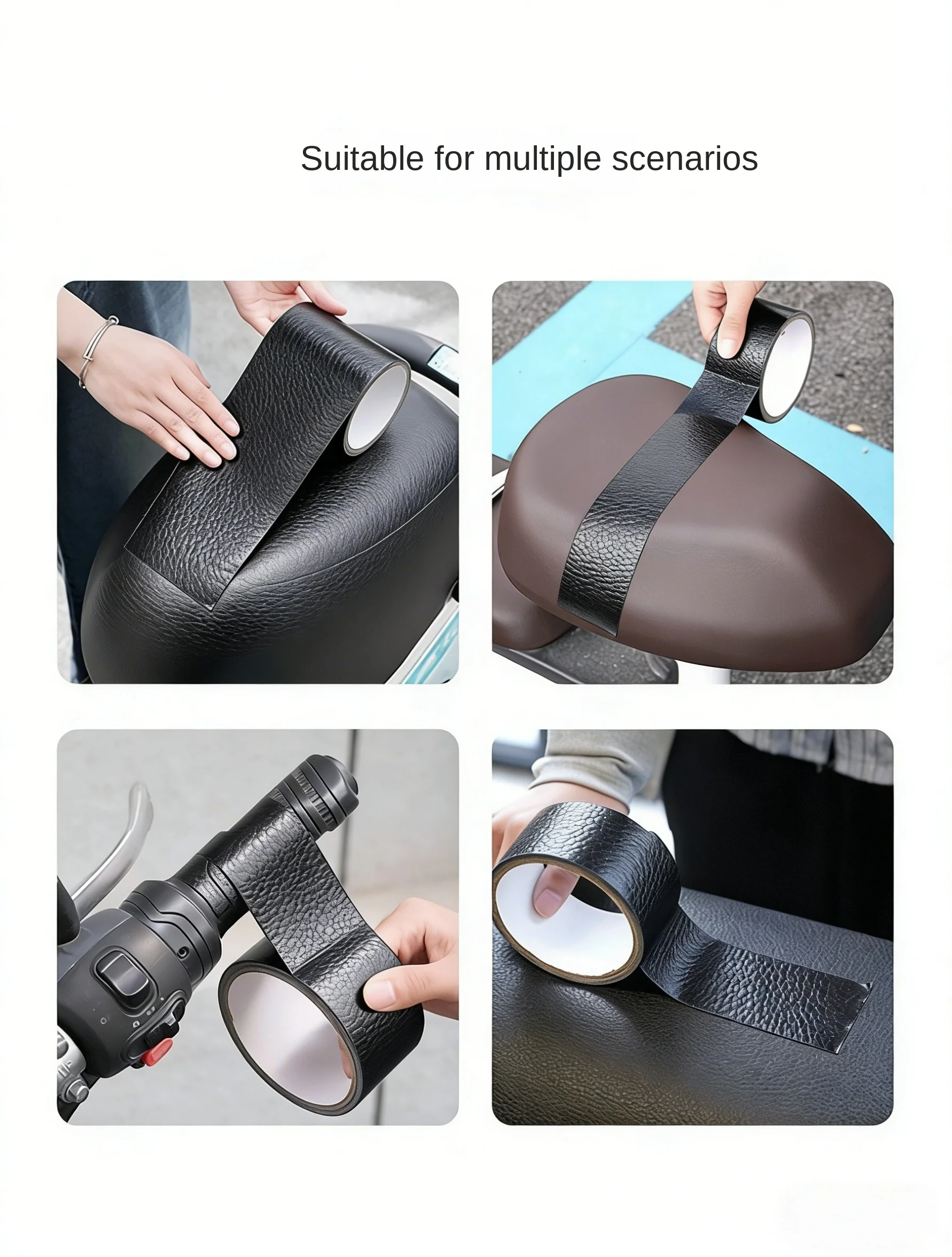 Motorrad-Sitzreparatur-Aufkleber Universeller Motorrad-Sitzpolster-Schutzfilm Leder-Sofa Selbstklebendes Reparaturband Zubehör – Detail 10