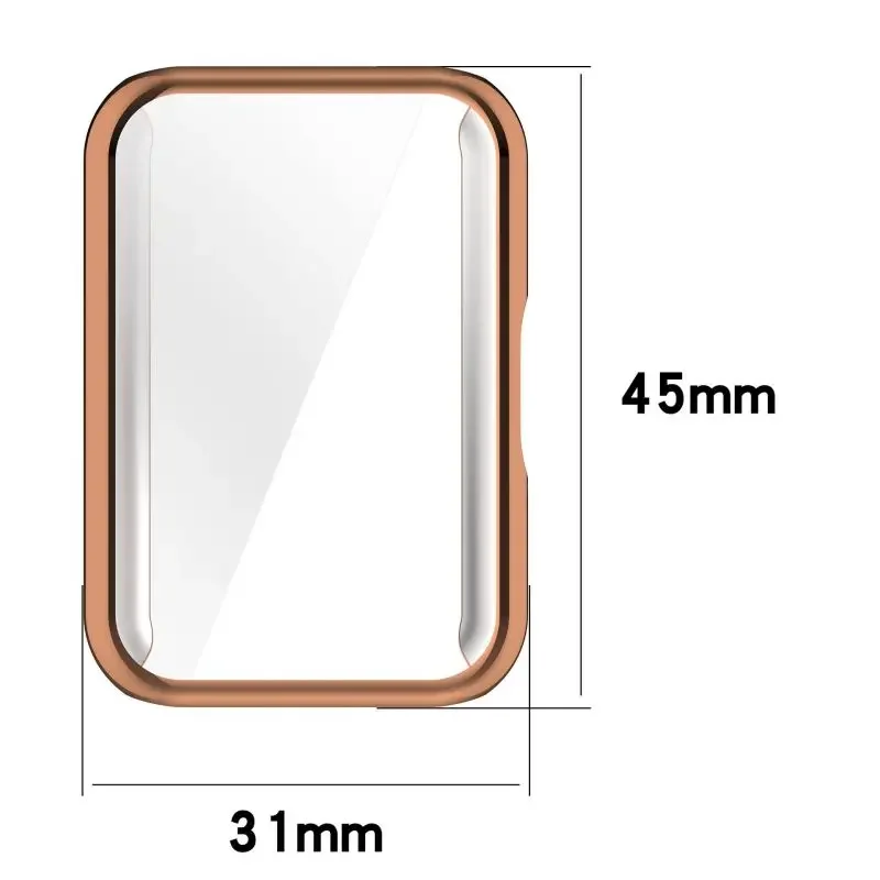 Full Cover Protective Case for Samsung Galaxy Fit3 Smart Watch,Soft TPU Screen Protector Coverage Bumper Galaxy Fit3 Accessories