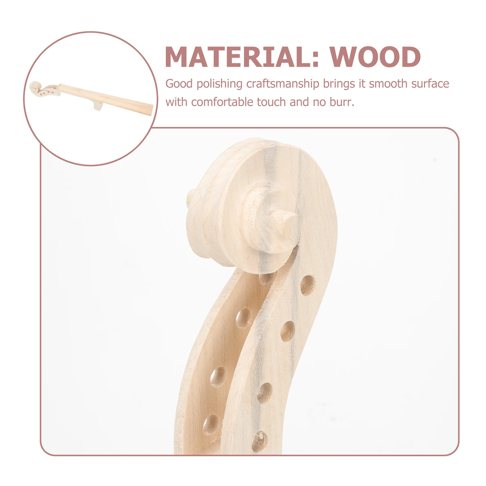 

Musical Instrument Violin Accessories Man Finger Board Accessory Wood Supplies Kit