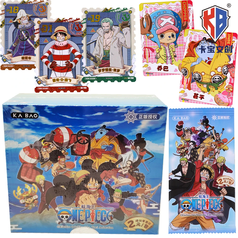 

Kabao Original One Piece Collection Cards for Children Monkey D. Luffy Anime Sweet Commemorative Polaroid Cards Xmas Toys Gifts