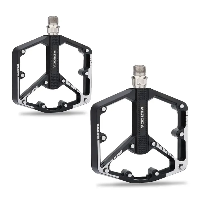 

MEROCA DU Bearing Bicycle Pedals Anti-slip Cycling Ultralight Aluminum Alloy MTB Road Bike Pedal Mountain Bike Bicycle Accessory