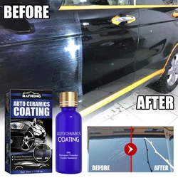 60ml Auto Ceramic Glass Coat Liquid Anti-Scratch Hydrophobic Paint Care Polish Super Detailing Coating Spray Car Repairing Agent