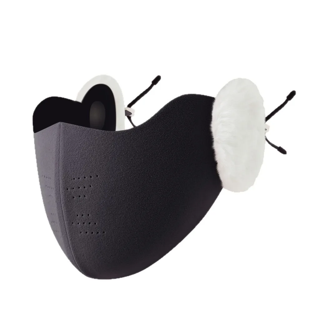 Nuovo con paraorecchie maschera calda lavabile maschera traspirante antipolvere viso Gini autunno e inverno