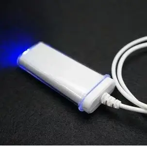 Dente recarregável branqueamento lâmpada, Mini azul e luzes LED, Clareamento dos dentes, Uso doméstico