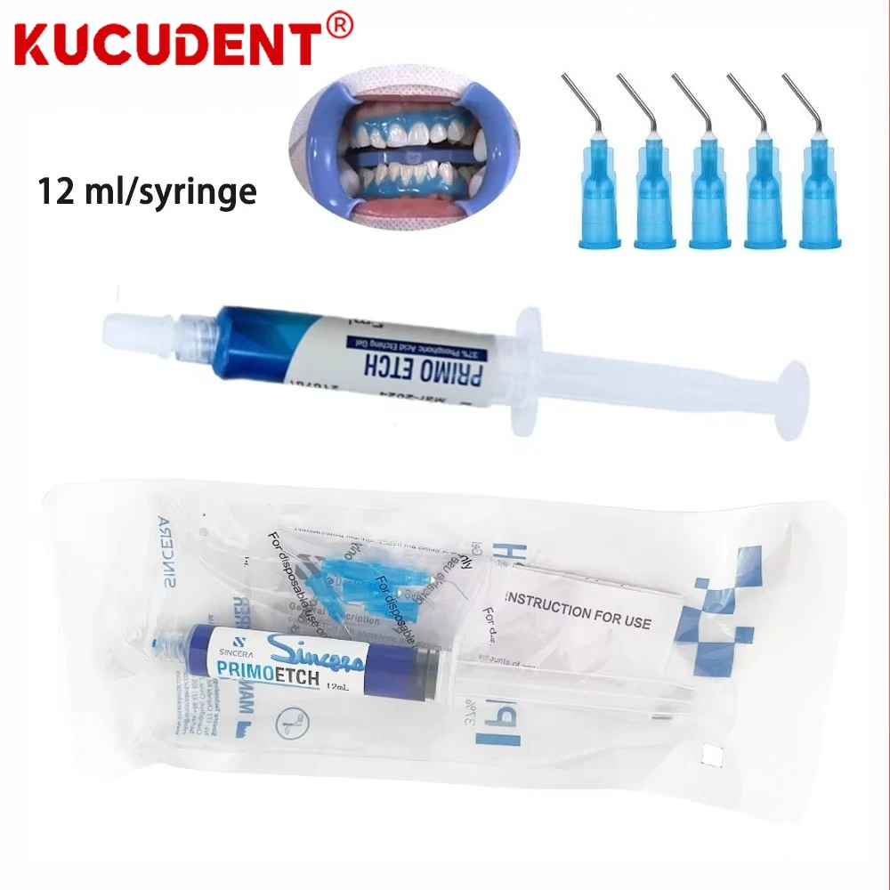 Dental Etchant Gel 37% Phosphoric Orthodontic Brace Acid Etching Gel Etchant Agent Dentistry Adhesive Light Cure Bonding Glue