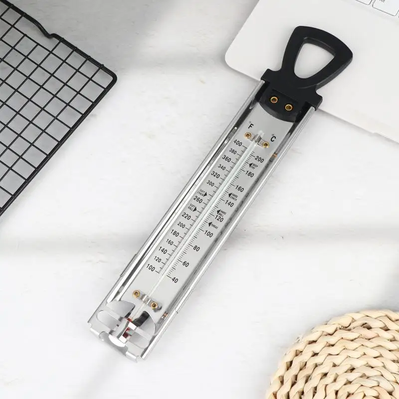 Stainless Steel Kitchen Craft Probe Cooking Thermometer For Jam Sugar Candy Liquid Boiled Sugar Thermometer Tool【Homeclub】