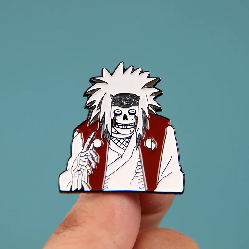Alfileres de Anime japonés, insignias para mochilas en Manga Naruto, Pin esmaltado, accesorios para joyería, broches de cosas bonitas, regalo para seguidores de Navidad