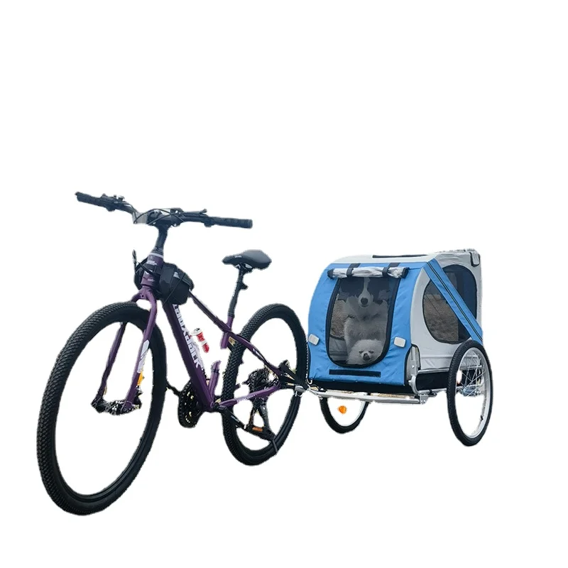 Bicycle with Pet Trailer Artifact, Small Dog Tricycle for Dog Walking, Special Electric Vehicle with Dog Carriers