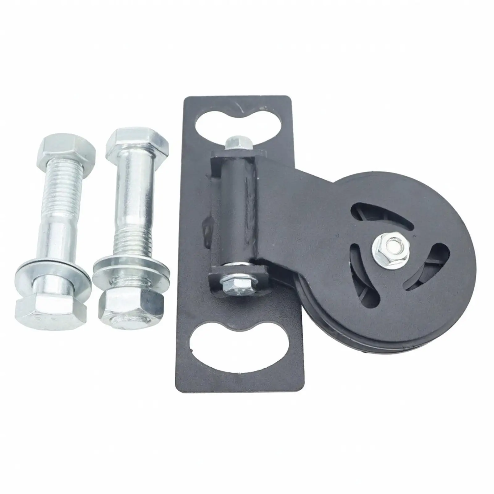 Rack-Mounted Pulley Smooth Swivel Pulley with Mounting Bracket Hardware Quiet