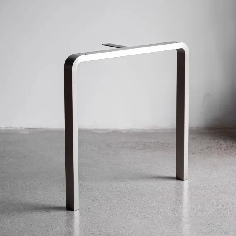 Stainless steel table legs, brushed natural legs