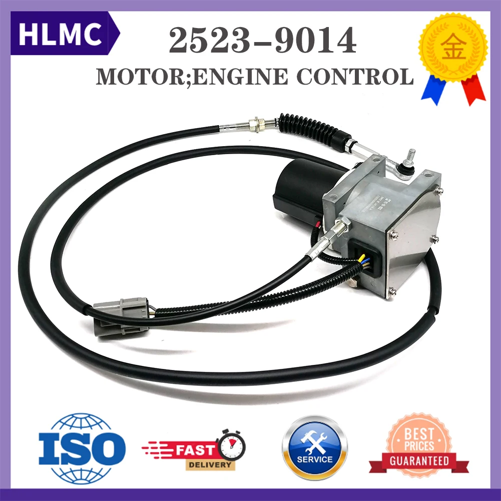 Round Throttle Motor Excavator Parts DH80 DH220-5 DH150-7 DH280 Excavator Throttle Motor 2523-9014 2523-9015 3.2M