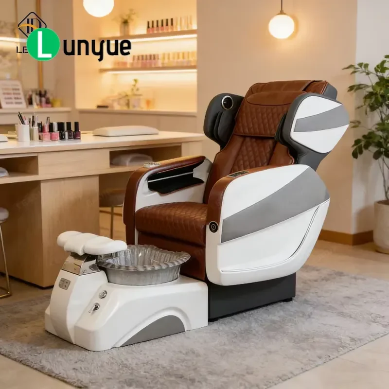 Electric Foot Massage Manicure Pedicure Chair High End Modern Luxury Nail Furniture Comfortable Recliner For Spa Beauty