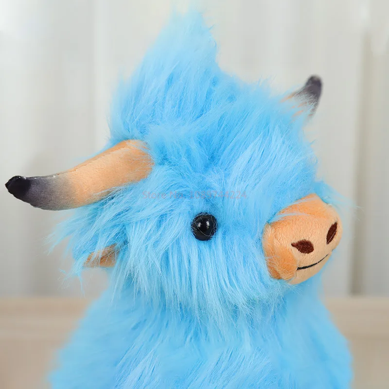 ใหม่อินเทอร์เน็ตคนดัง Highland Cow แฟชั่น Kawaii จําลอง Scottish Highland COW Plush ของเล่นตุ๊กตาวัว