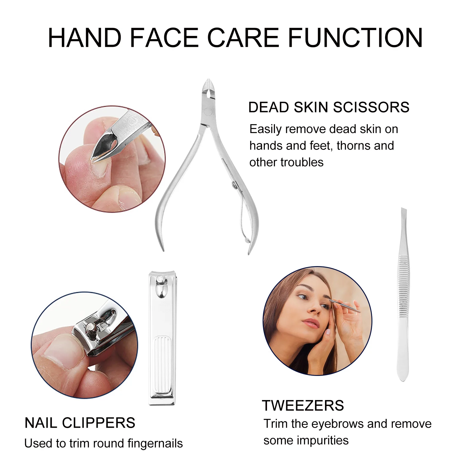 

9pcs Nail Scissors Set Stainless Steel Manicure Pedicure Kit Professional Nail Tools for Hand Foot Care