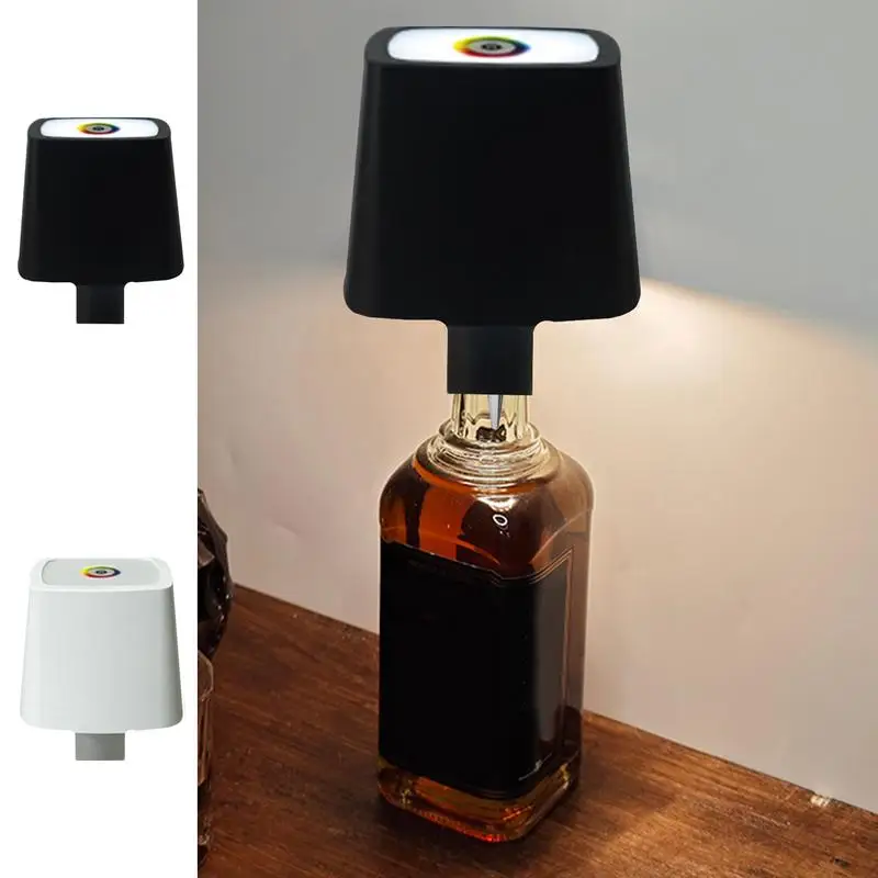 

LED Table Lamp 2000mAh Dimmable LED Wine Bottle Light USB Rechargeable Wine Bottle Light Attachment Detachable Table Lamp For