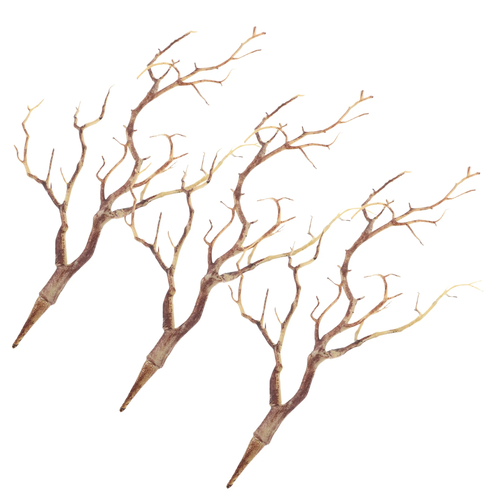 3 Pcs Settle The Tune for Decor Artificial Branch Fake Tree Winter Branches Decoration Dried Antlers Horns Shaped