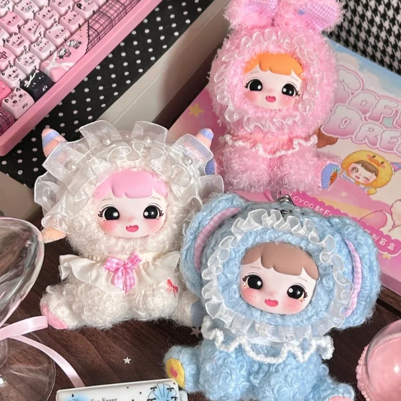 

Yoyoo натуральная мягкая серия Fufu Dream, виниловая плюшевая глухая коробка для лица, милая кукла, сумка, подвеска, игрушка-сюрприз ручной работы для девочек