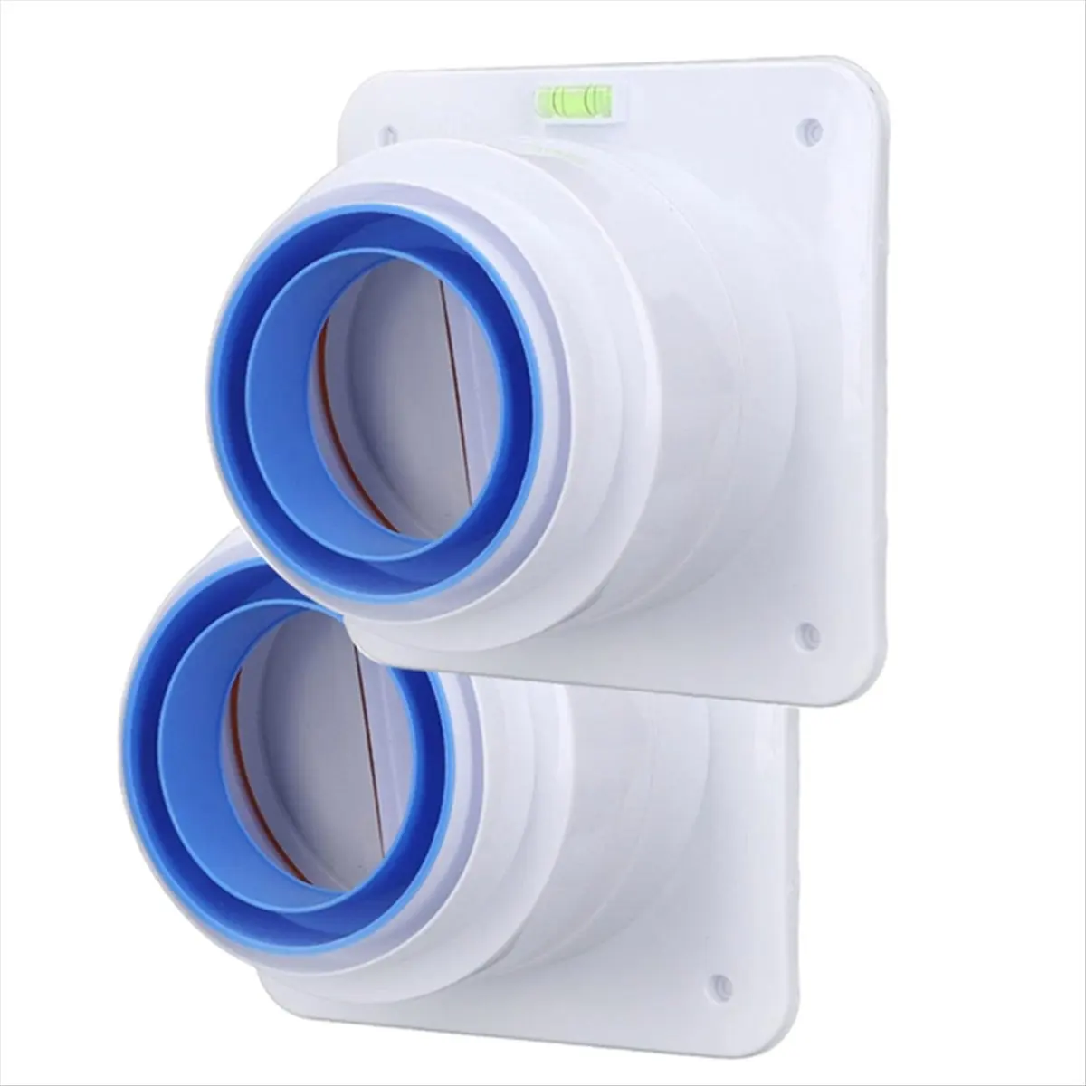 AA14 2PCS Kitchen Range Hoods Check Valve 80-100mm Pipe Double-Ended Anti Odor Control Air Outlet Kitchen Ventilation Parts