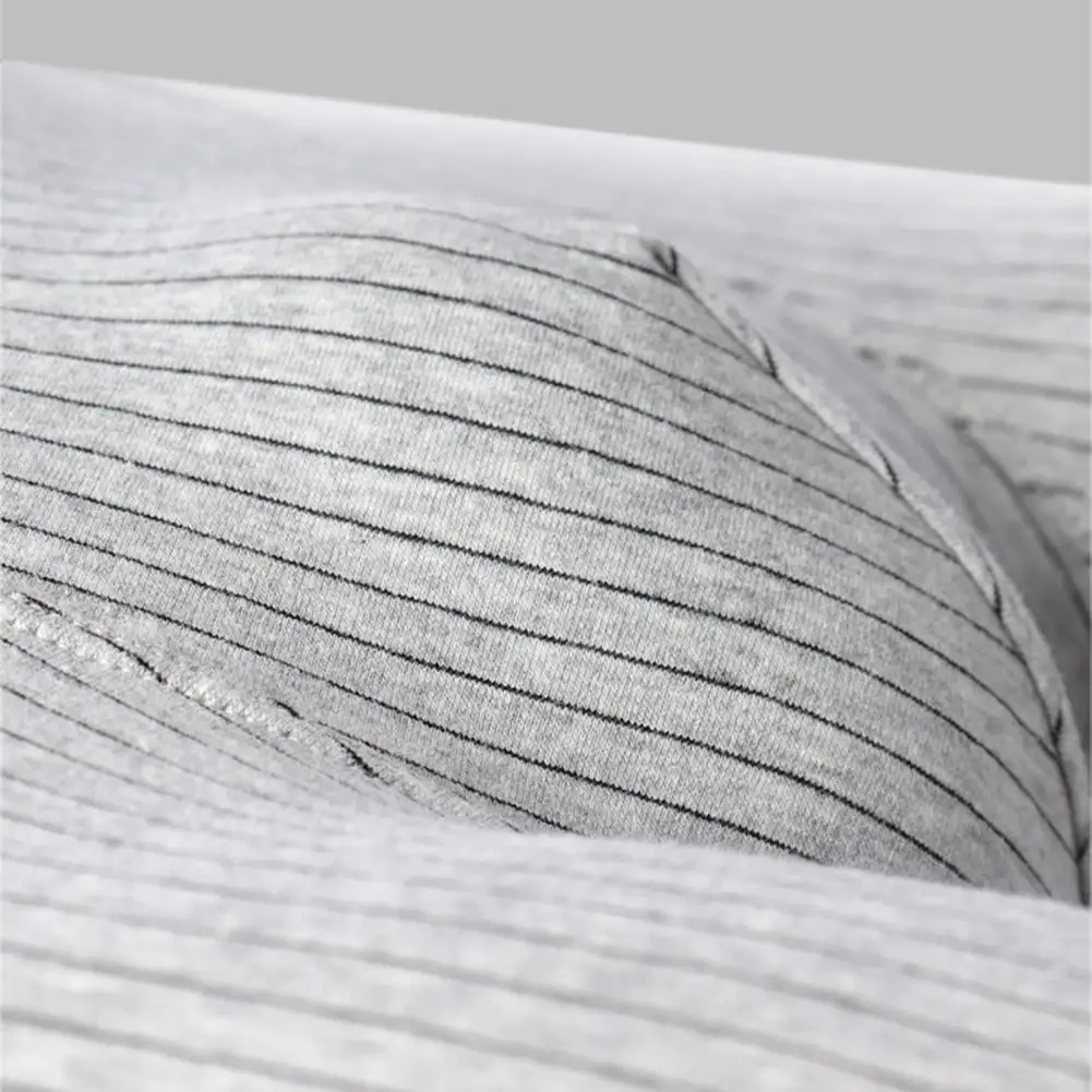 

2025 мужские трусы в полоску, U-образные выпуклые трусы со средней посадкой, эластичные, закрытые, сексуальные влагопоглощающие трусы, нижнее белье, шорты, мужская одежда