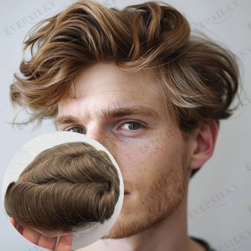 

Невидимый мужской парик из натуральных волос с основой V-looped 0.08 мм, европейский черный, для мужчин # 340 # Система для коррекции волос 350 Brown Grey