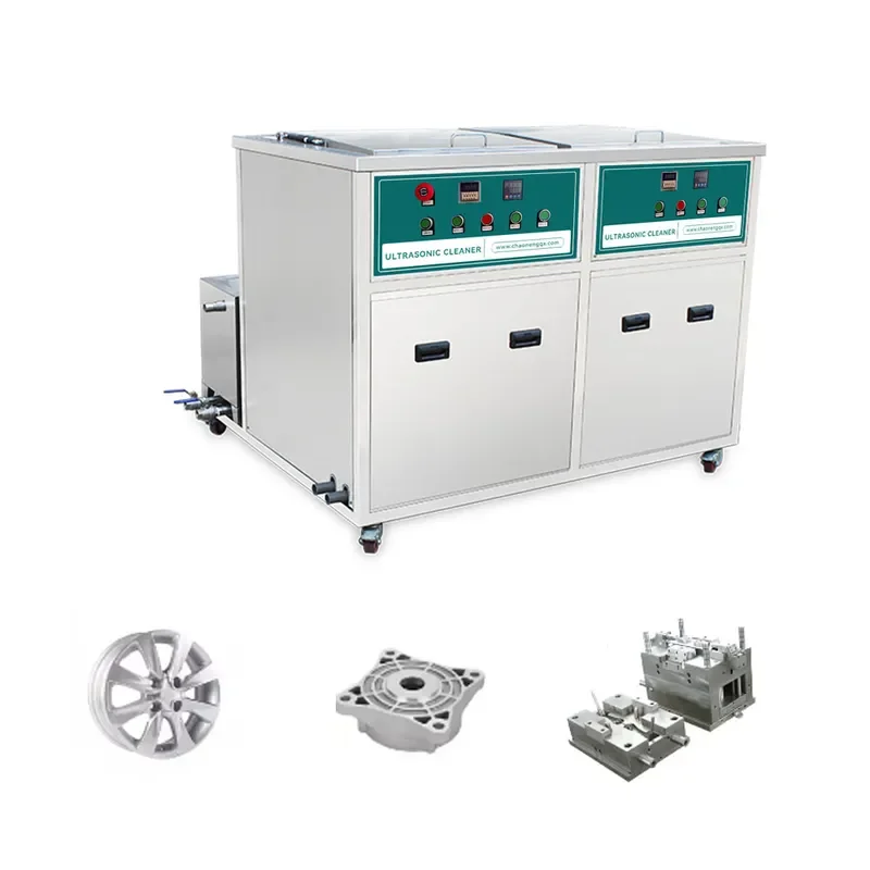 for Industrial Electric Double Slot Ultrasonic Cleaner with 88L Tank Timer for Electronic Components Cylinder Head Circuit
