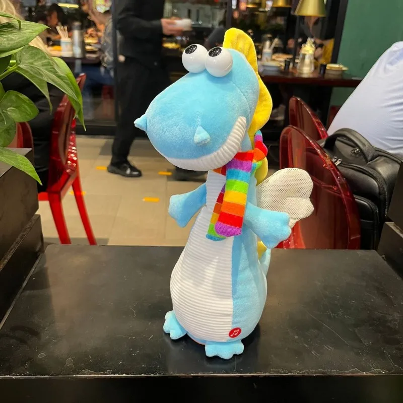 Nowa zabawka dla dzieci na rok 2025: śpiewająca i tańcząca lalka, pluszowa zabawka, kreskówkowy dinozaur, elektryczna zabawka interaktywna z funkcją nagrywania, nauka mówienia.