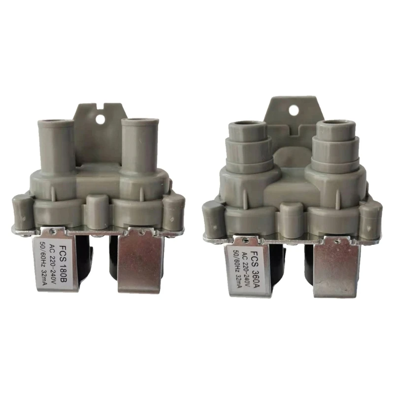   220-240V Washer Fill Assembly with Twin Water Entry Form and Metal Bracket