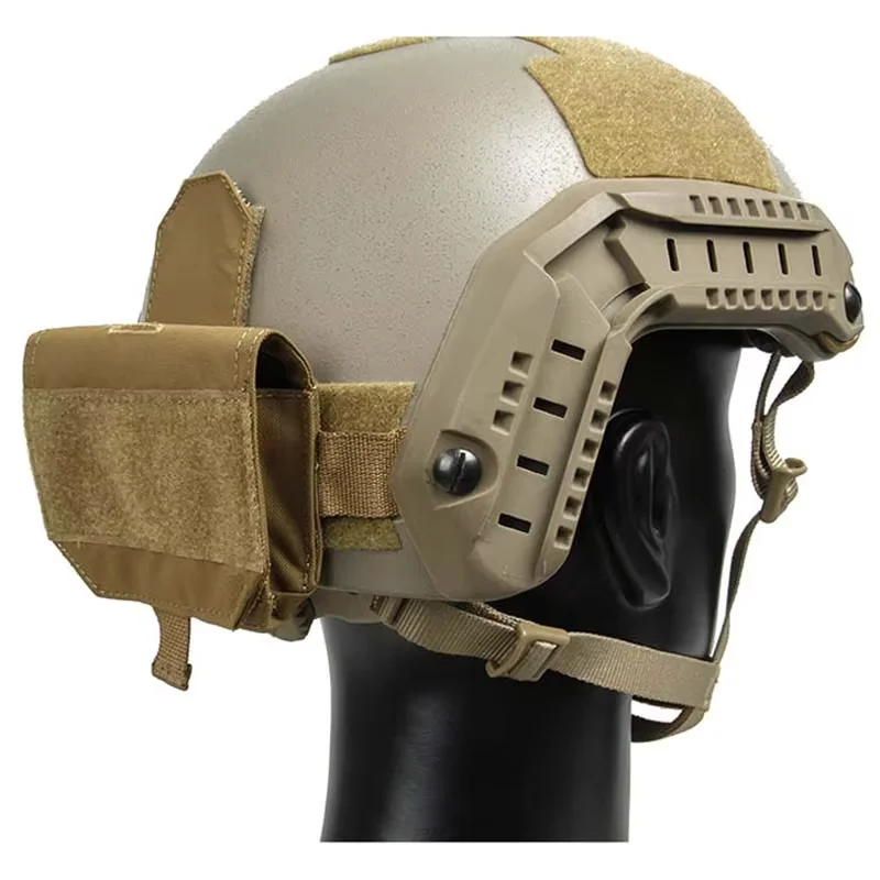 

500D Battery Storage Bag Outdoor Tactical Helmet Paste Attached Pouch