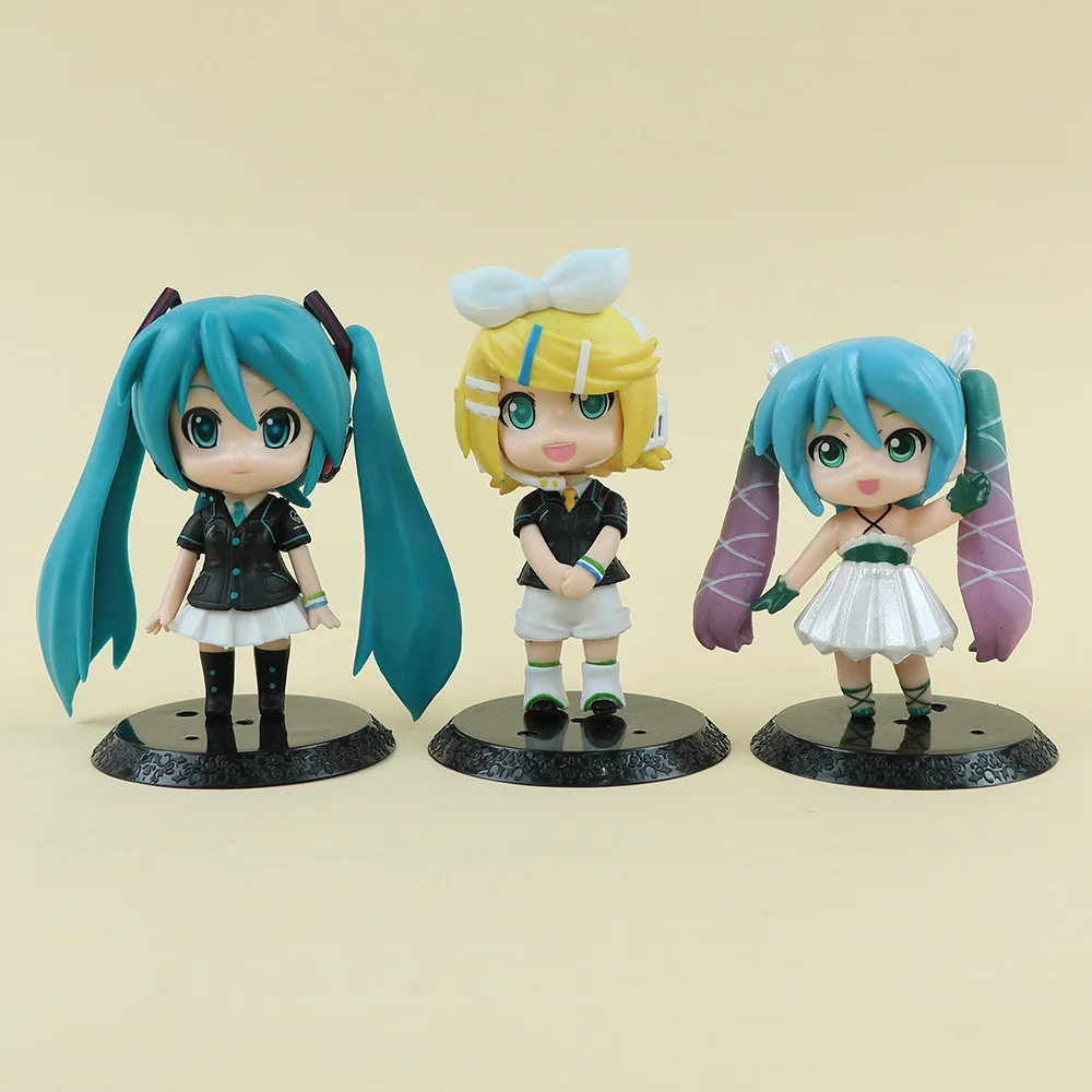 ستة جيل جديدة من Chuyin Girls أنيمي وجوه مضحكة لطيفة نسخة Q دمى Chuyin نموذج إكسسوارات ديكور منزلي #2