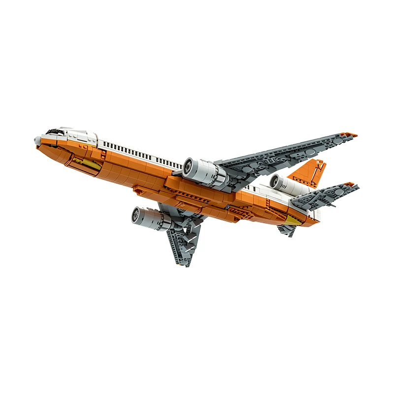 MOC City 737 MAX 8 Factory Livery Passenger Jet Airplane Transport DIY Building Blocks Bricks Toy Model Construction Gift