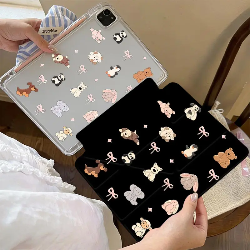 Multi View Angles 3+Y Fold Case For iPad10.2 7/8/9th 4/5th 10.9 IPad Mini6 8.3 Pro 11 2024 iPad A16 2025 11th Air11/13inch