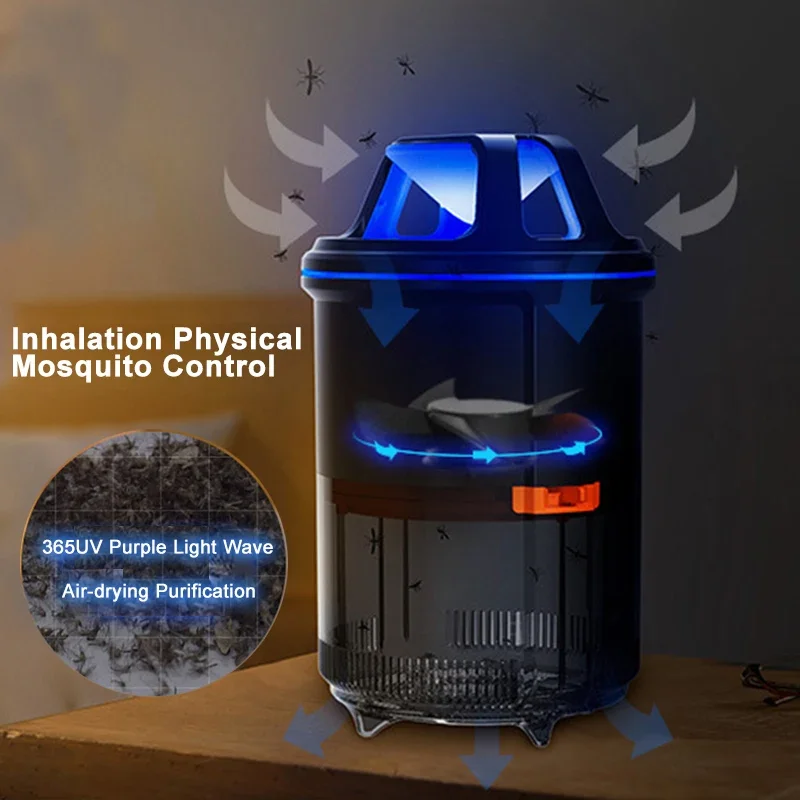 Lámpara LED para matar mosquitos, luz nocturna UV, recargable por USB, luces para acampar al aire libre, iluminación para mosquitos, luces