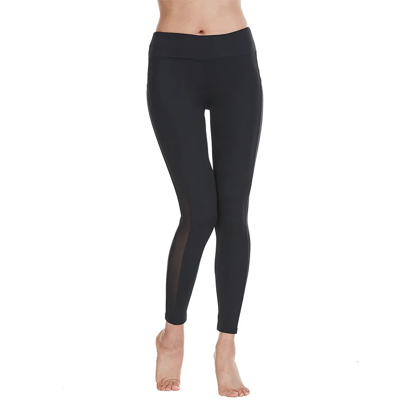 Dames Kant Mesh Leggings Broek Doorschijnende Leggings Fitness Hardlopen Sport Strakke Broek Yogabroek Legging Vrouwen