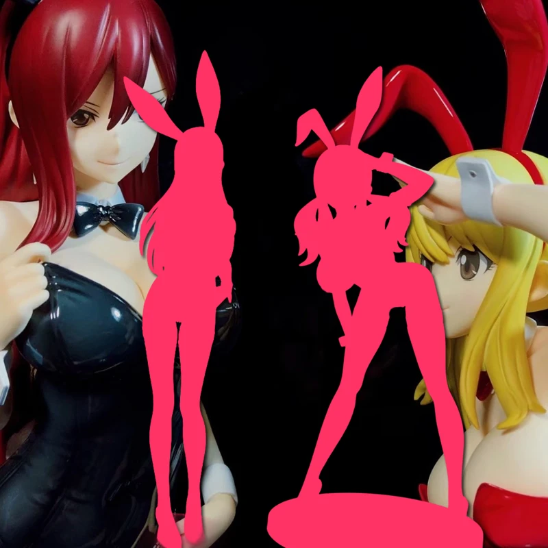 تمثال مصنوع يدويًا مخصصًا مميزًا 1/4 شخصيات لوسي هارتفيليا ارزا القرمزي الأرنب فير ماكايزو المثير R18