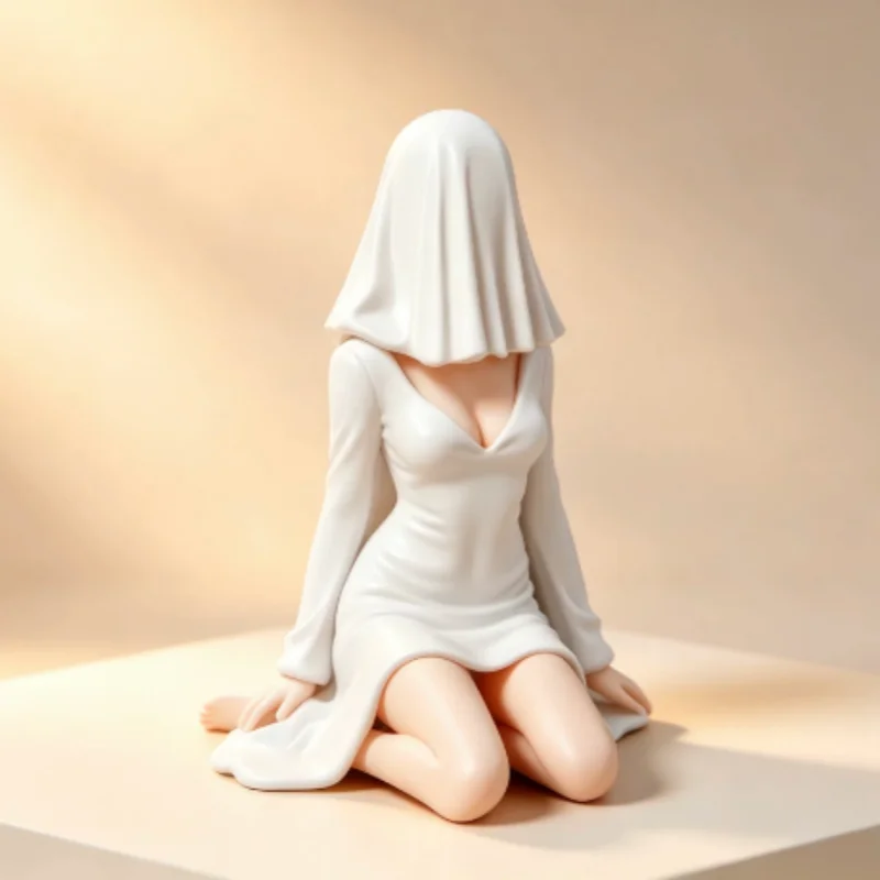 Creative white Robed Queen Figure model Sculpture - Mystical Statue, Home and car decoration ornaments