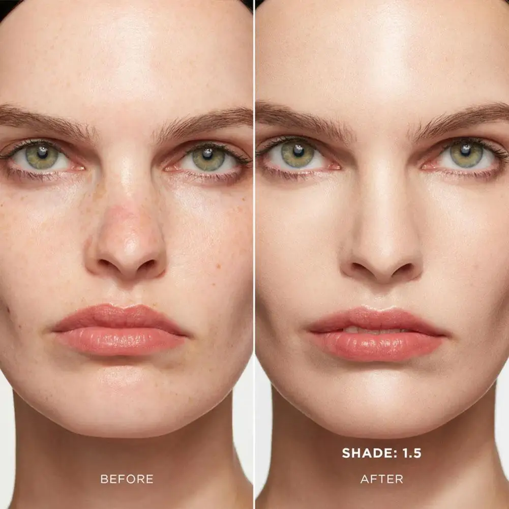 15ML Hydrating Concealer Matte Liquid Foundation Fast Dry Long Lasting Makeup Light Concealer with Dry Mixed Oily Skin Moist