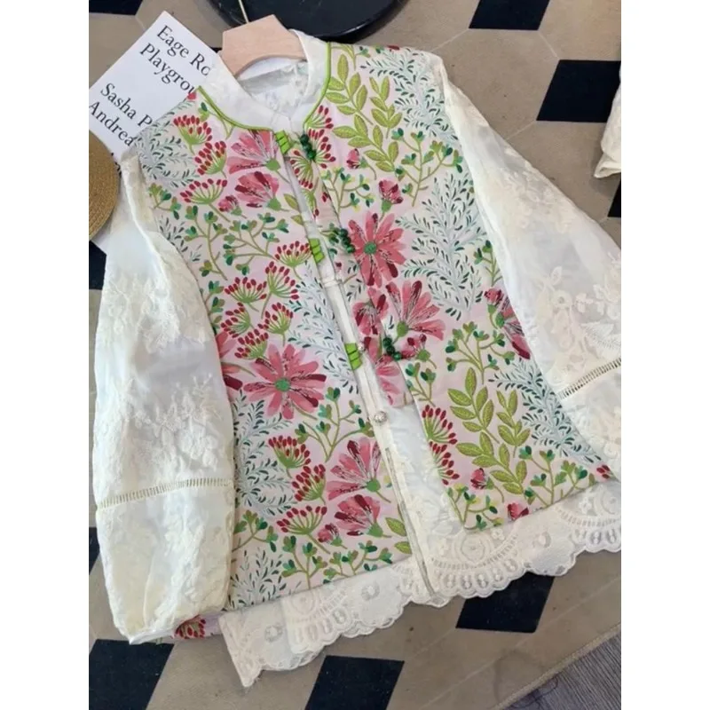 

Tops Women's Spring Fall Chinese Style Vest Tank Top Trendy Layering Outerwear New Comfortable Casual Minimalist Niche Versatile