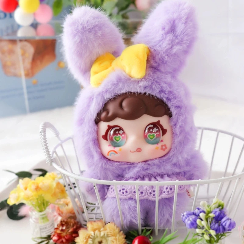 جديد Xivo قوس قزح الأرنب سلسلة أفخم الفينيل صندوق أعمى Kawaii ليتل أرنب دمية سطح المكتب الديكور الأطفال هدية فتاة صندوق مفاجأة #2