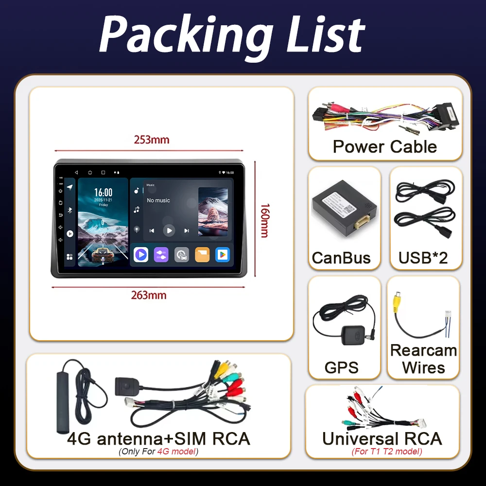 Android 16 Carplay Auto Car Radio For Renault Master 2019 2020 2021 2022 Navigation DVD Video Player 2 Din Stereo Head Unit GPS