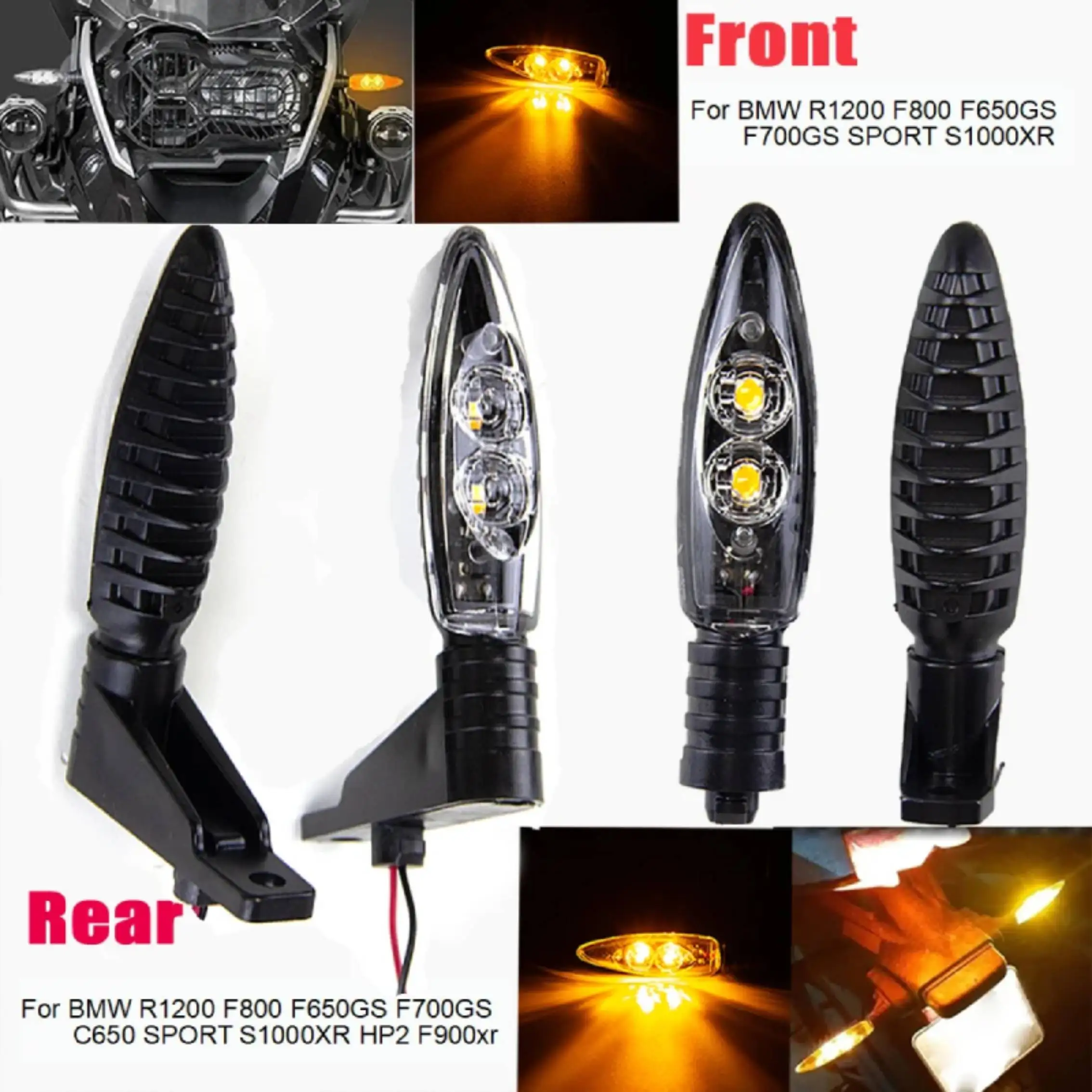 NUEVO 2026 Para BMW R1200GS F800GS S1000RR F800R HP2 HP4 G450X F800ST Luz Intermitente LED Delantera y Trasera para Motocicleta